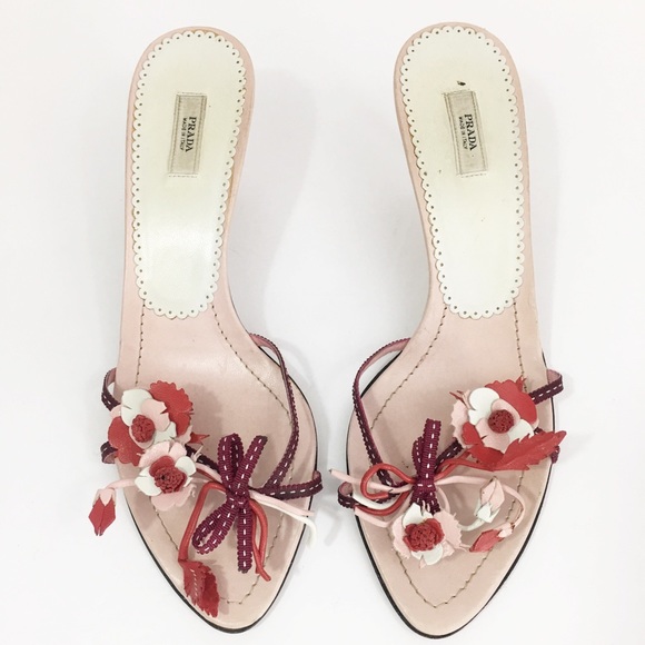 Prada Shoes - Vintage Prada | Rare Anemone Anniversary Heel Pink